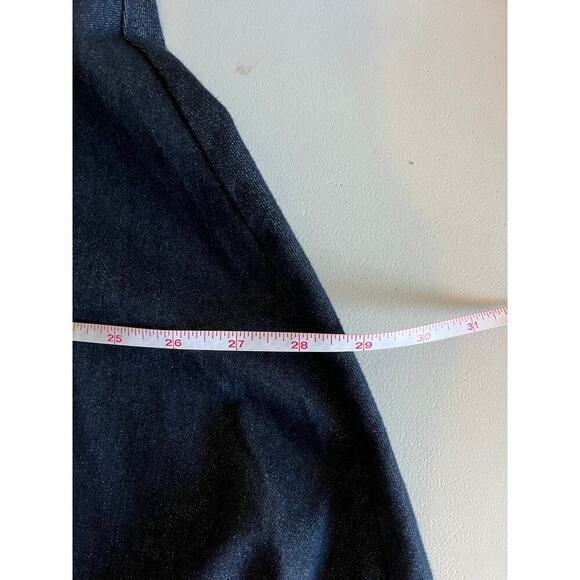 NWT Denim Midi Dress A-Line Dark Wash XL Long Modest Sleeveless Teacher Office - Picture 12 of 16